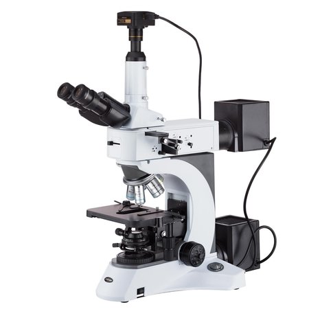 AMSCOPE 50X-2500X Trinocular Darkfield Metallurgical Microscope With Polarization & 18MP USB 3 Camera ME520TC-18M3